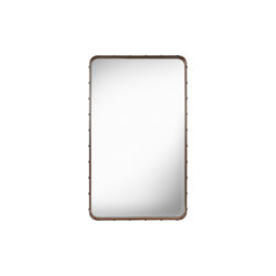 Adnet Rectangular Wall Mirror, tan, GUBI