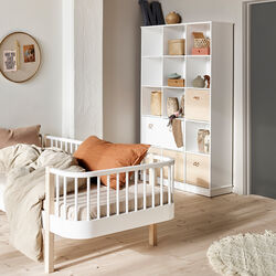 Wood reol 3x5 lodret med sokkel, Oliver Furniture