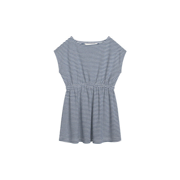 Beach Dress Stripe, navy/offwhite, Serendipity