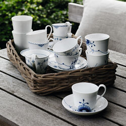 Musselmalet Riflet h&oslash;jhankskop 33 cl, Royal Copenhagen