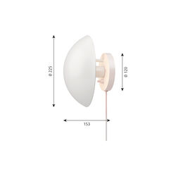 PH Hat væglampe, Louis Poulsen