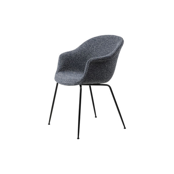 Bat Dining Chair Fully Upholstered, Around Boucl&eacute; 023/black matt, GUBI