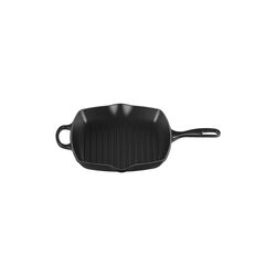 Signature st&oslash;bejern kvadratisk grillpande 26 cm, matte black, Le Creuset