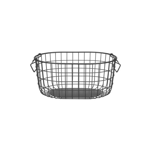 KAGO Opbevaringskurv Rund M, anthracite, Blomus