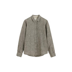 Carol Shirt Linen, brown, Aiayu