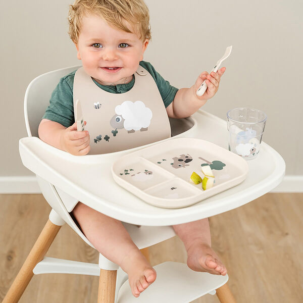 Tiny Farm foodie inddelt tallerken, sand, Done by Deer