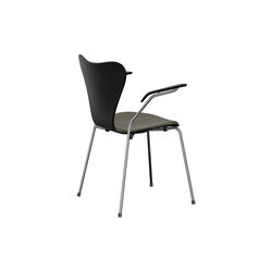 Serie 7&trade; 3207 forsidepolstret stol, Essential moss green, Fritz Hansen