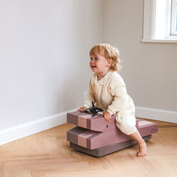 Krokodille L, vintage rose, bObles