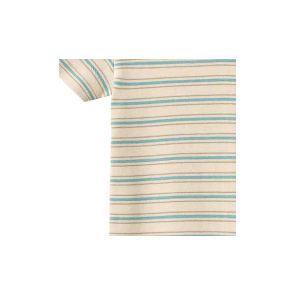 Body S/S Edvald, spring lake stripe, Wheat