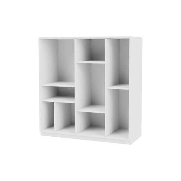 Montana 1613 reol med hjul, 101 new white/black, Montana Furniture