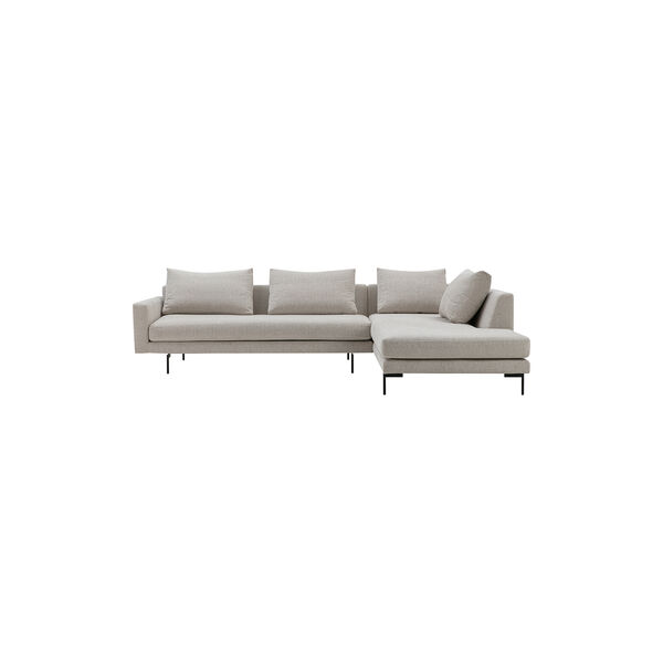 Edge V2 sofa med h&oslash;jrevendt chaiselong, soft 02, Wendelbo
