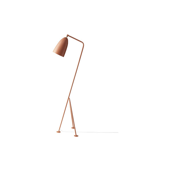 Gräshoppa Floor Lamp, vintage red semi matt, GUBI