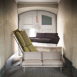 Lissoni™ PL112 sofa, dark green 1161, Fritz Hansen