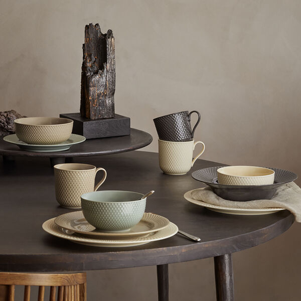 Rhombe Earth Krus med hank, moss, Lyngby Porcel&aelig;n