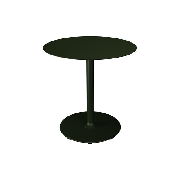 PICO Caf&eacute; Table with Round Base &Oslash; 74, olive green, HOUE