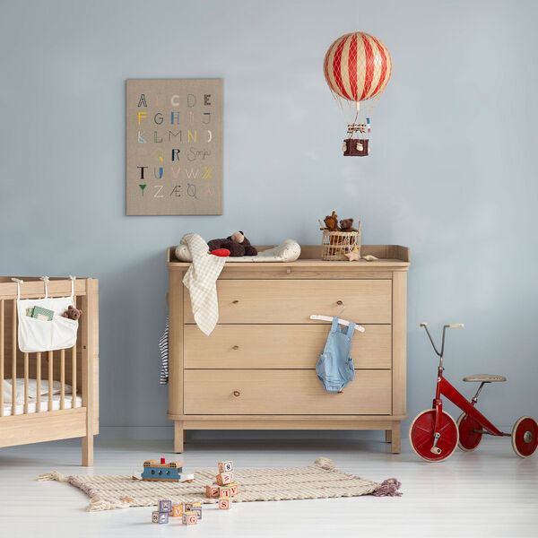 Wood kommode 3 skuffer, eg, Oliver Furniture