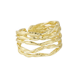 Willow 5  ringe, forgyldt, Pure by Nat