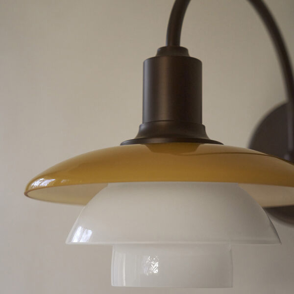 PH 2/2 V&aelig;glampe Centenary Edition, amber/opal white, Louis Poulsen