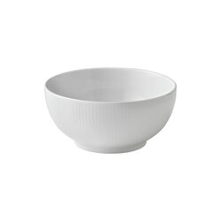 Hvid Riflet sk&aring;l 110 cl, Royal Copenhagen