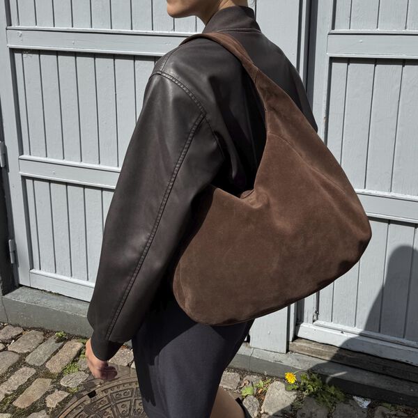 SamaraMBG Bag Suede, dark brown, Markberg