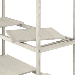 SUKOYA Wooden Shelf Large, white lacquered, Blomus