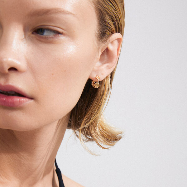 TRUST &Oslash;reringe Small, gold plated, Pilgrim