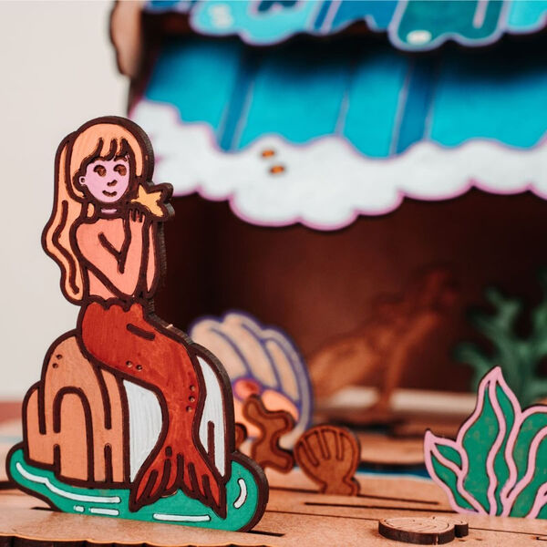 Den Lille Havfrue trælegetøj | Muslingekysten, Crateit