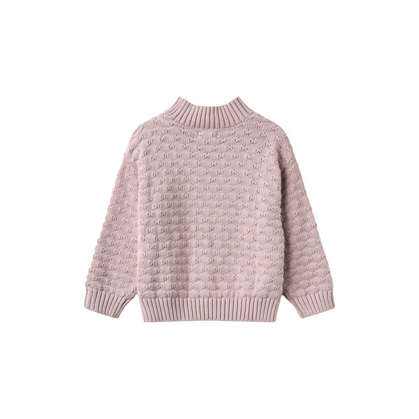 Chunky Knit Pullover Abby, soft lilac, Wheat