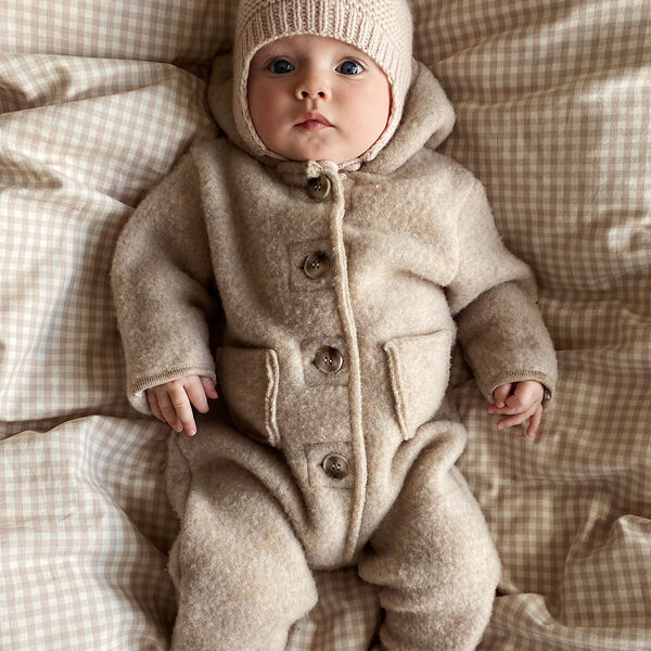 Teddy Onesie, oat, Lalaby