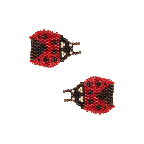 2 Pack Ladybug Beaded Hair Clip, ladybug, Konges Sl&oslash;jd