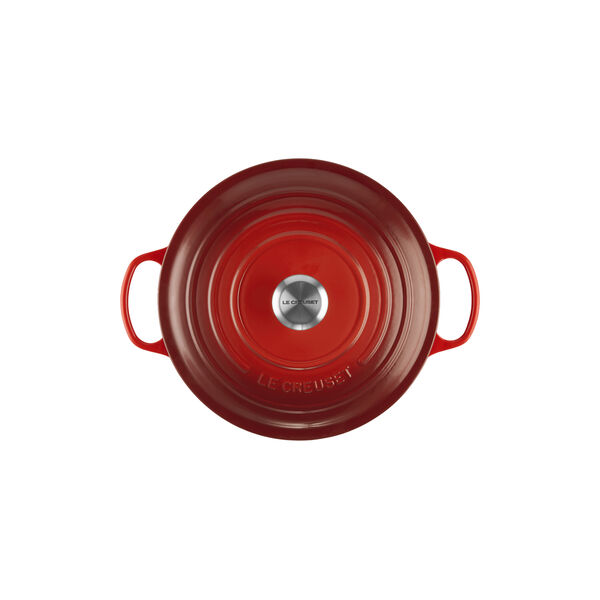 Signature rund st&oslash;bejernsgryde &Oslash; 28 cm, cerise, Le Creuset