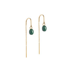 Eleanor &oslash;reringe, guld/petrol green, ENAMEL Copenhagen