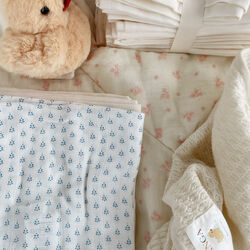 Bellini 3 Pack Muslin Cloth, punto blu, Konges Sløjd