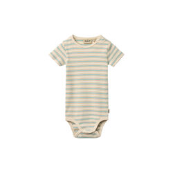 Body S/S Edvald, spring lake stripe, Wheat