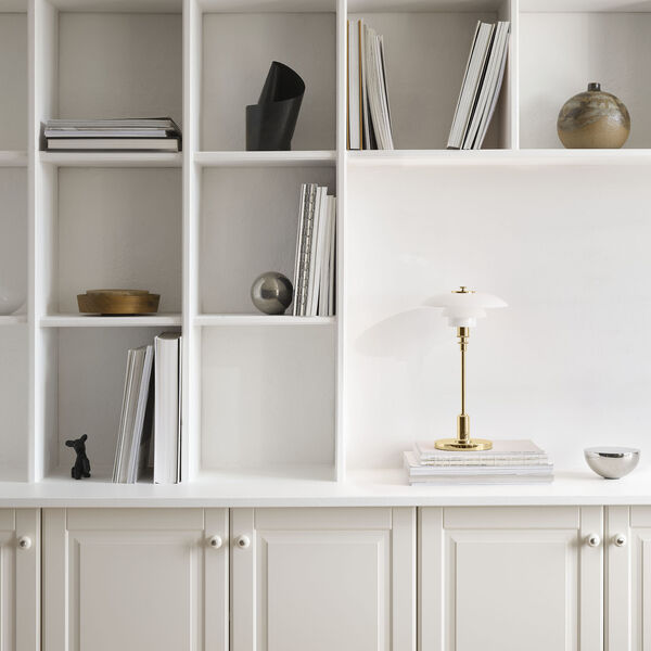 PH 2/1 Portable bordlampe, brass, Louis Poulsen