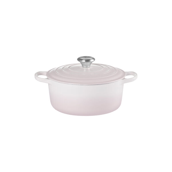 Signature rund st&oslash;bejernsgryde &Oslash; 24 cm, shell pink, Le Creuset