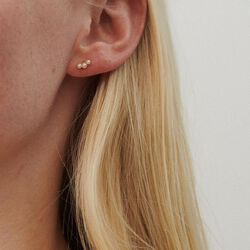 Ocean Pearl &oslash;restikker, guld, Pernille Corydon Jewellery