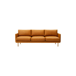 Emo 3-pers. sofa, SemiAni Cognac/naturolieret eg, Bruunmunch Furniture
