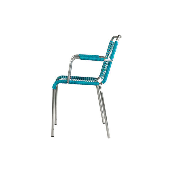 Mya Outdoor Chair with Armrests, turquo, FIAM