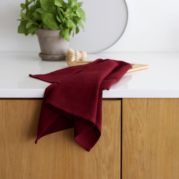 Diamond viskestykke, rød, Bastian