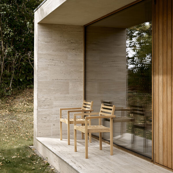 AH502 Outdoor spisbordsstol med arml&aelig;n, Carl Hansen & S&oslash;n