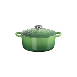 Signature rund st&oslash;bejernsgryde &Oslash; 24 cm, bamboo green, Le Creuset