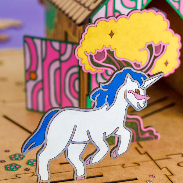 Unicorn tr&aelig;leget&oslash;j | Regnbuevenner, Crateit