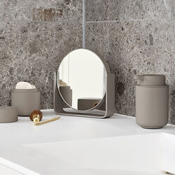 Bordspejl med 5 x forstørrelse, taupe, Zone Denmark