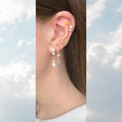 Trois Fleurs Stud, The Earring Shop