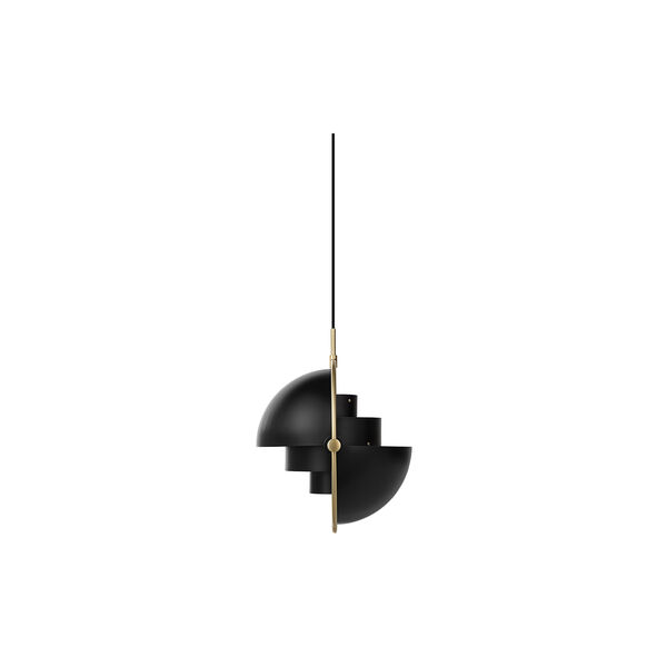 Multi-Lite Pendant, soft black semi matt/brass, GUBI