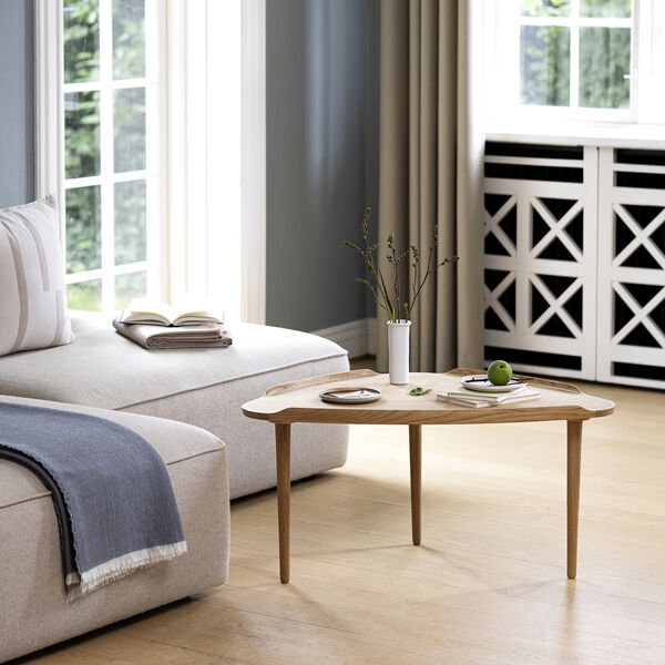 No. 55 Table, hvidolieret eg, Aakjaer Furniture