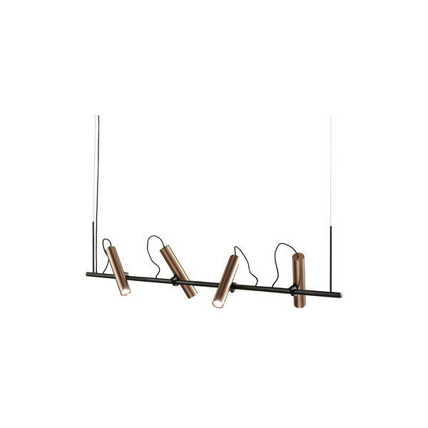 SPIRIT S1500 pendel, black/rose gold, LIGHT-POINT