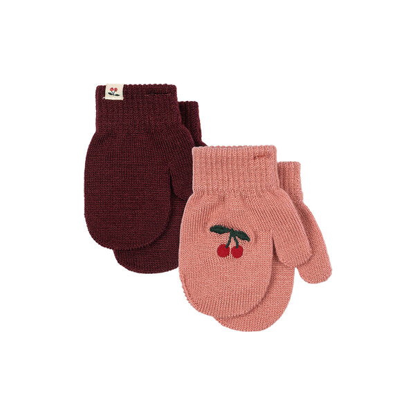 2 Pack Filla Mittens, sorbet, Konges Sl&oslash;jd