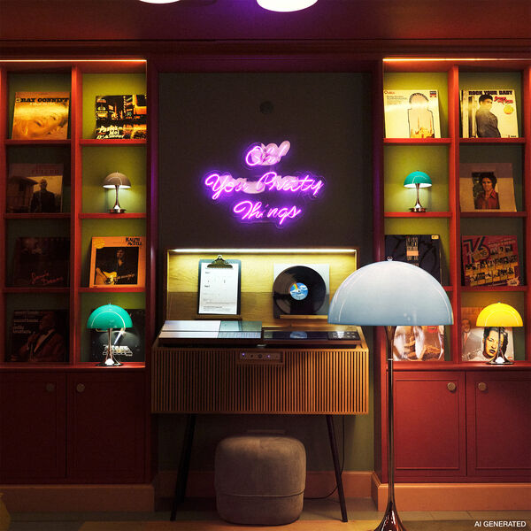 Panthella | Original | Opal Blue Grey | Gulvlampe, Louis Poulsen